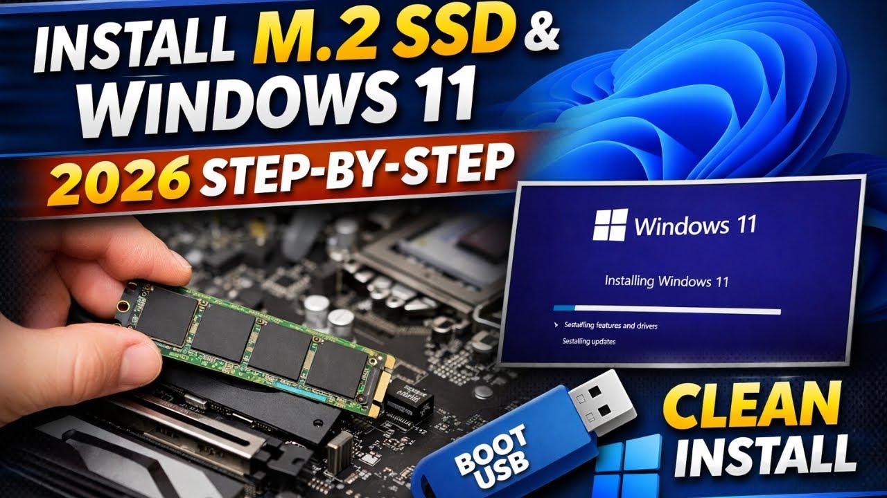 How to Install an M.2 SSD and Windows 11 (2026 Step-by-Step Guide)