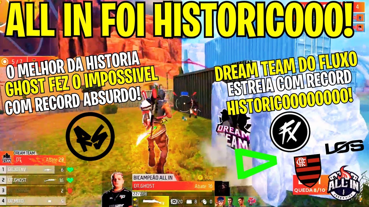 ESTREIA EPICA DO DREAM TEAM DO FLUXO!! BOOYAHS HISTORICO NA ALL IN DE OUTONO! LOUD, LOS , FLUXO!