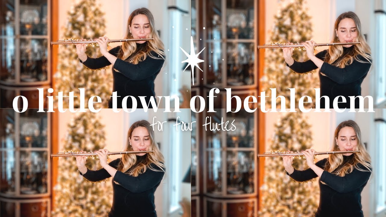 O Little Town of Bethlehem for flute quartet (flute cover) | classical Christmas music