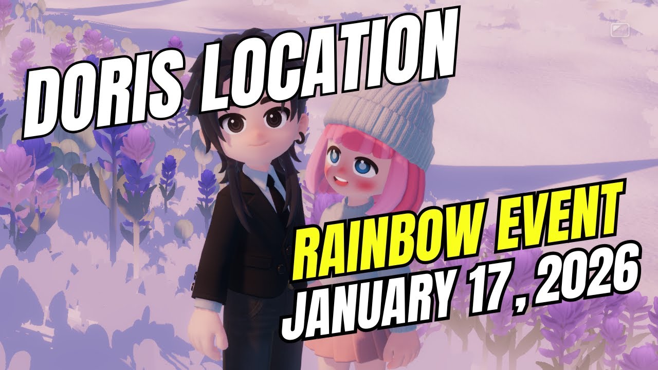 RAINBOW EVENT - January 17, 2026 Doris Location FREE 2x Rainbow Bubble Bouquet Locations | Heartopia