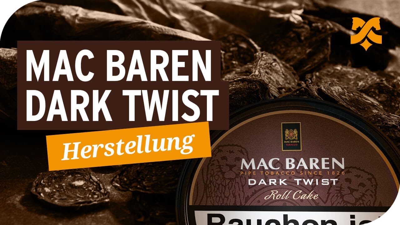 Gedrehter Pfeifentabak Mac Baren Dark Twist in der Herstellung