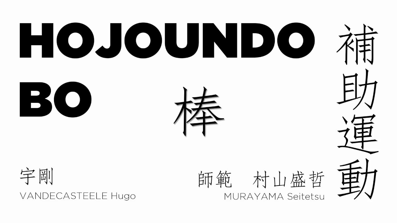 棒 - 補助運動   Hojo Undo Bo