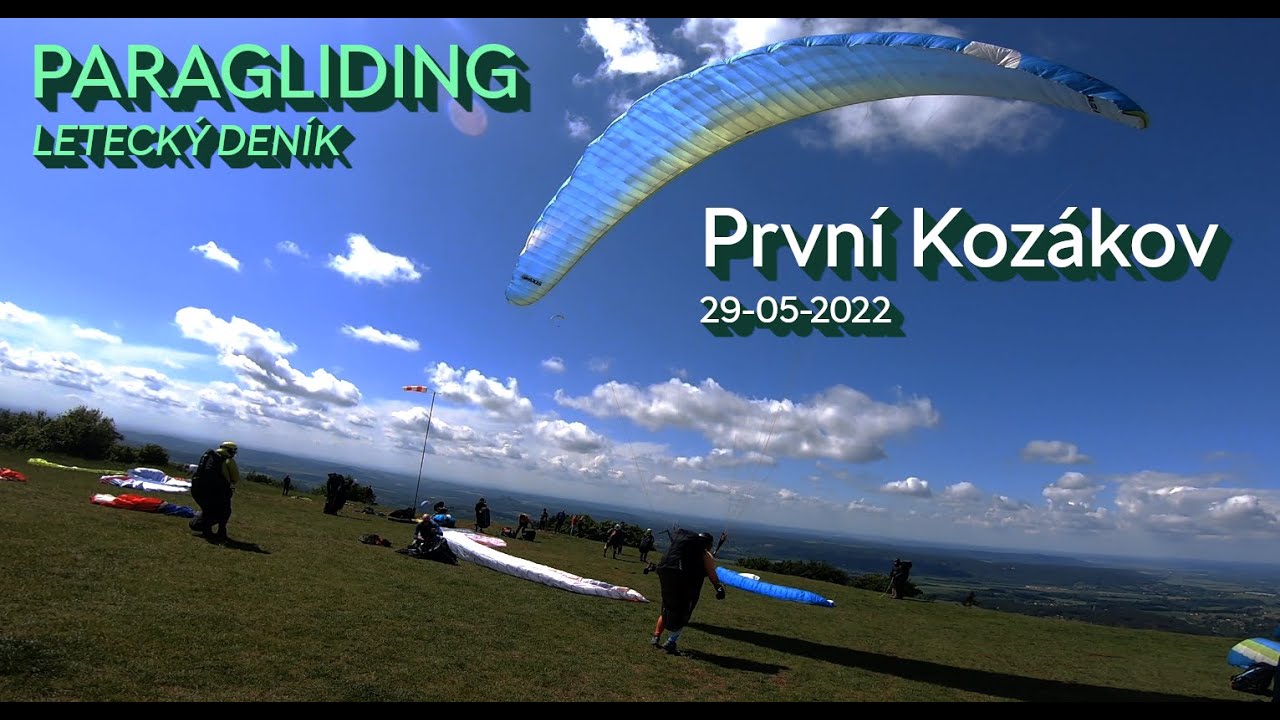 Paragliding Kozákov - 29-05-2022 [Letecký deník, titulky]