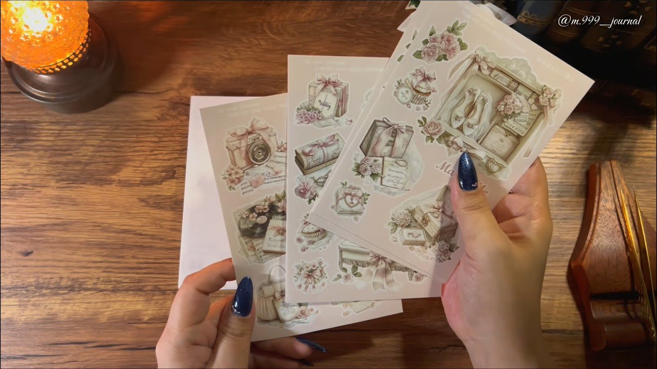 【ASMR】Pink wedding🤍🩷｜Journaling Relax Sounds