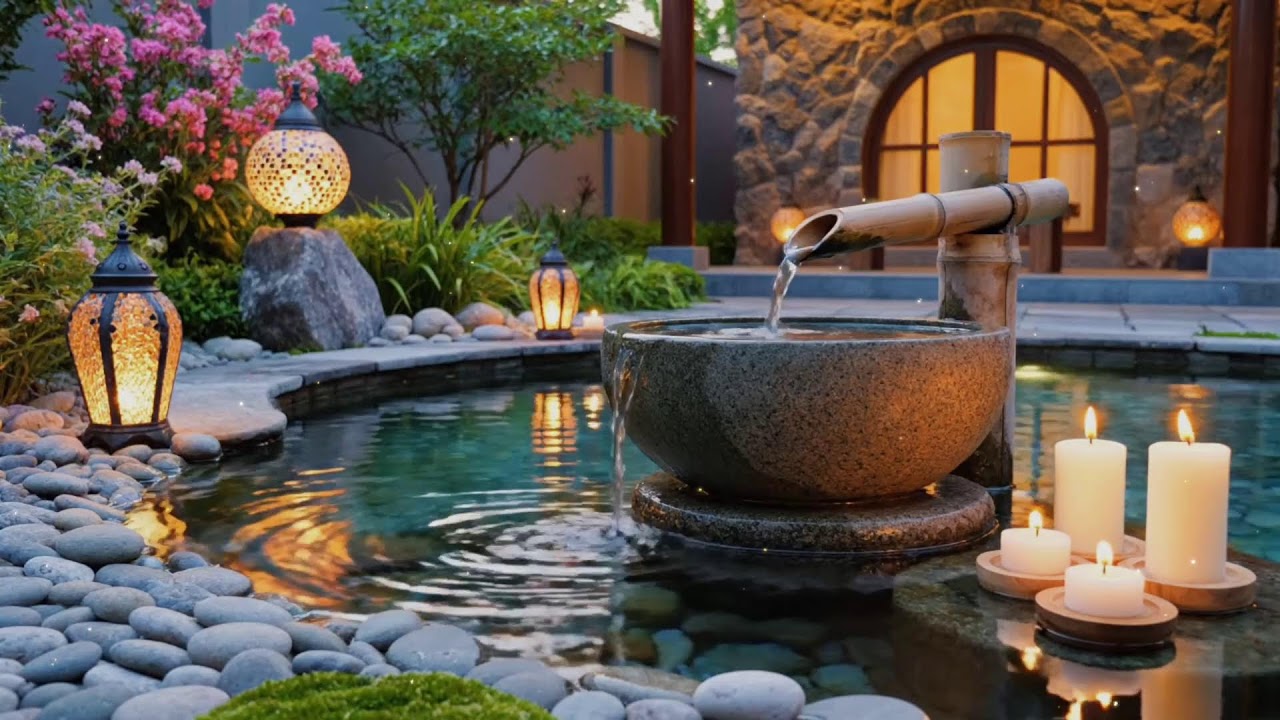 Soft Piano with Flowing Water 🌿 Stress Relief, Emotional Calm & Deep Relaxation