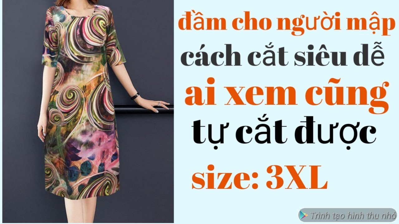 390✅: cách cắt đầm suông cho người mập công thức siêu dễ ai xem cũng tự cắt. Super easy way to cut