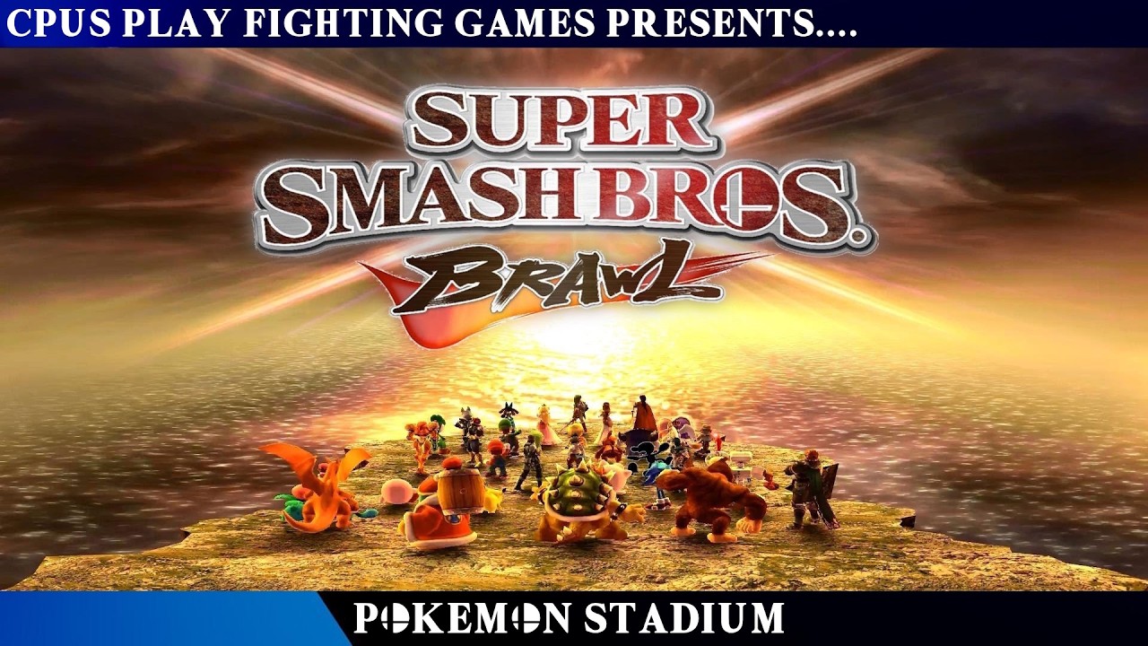 Super Smash Bros. Brawl - Pokemon Stadium - Pikachu v Pokemon Trainer v Lucario - Jigglypuff