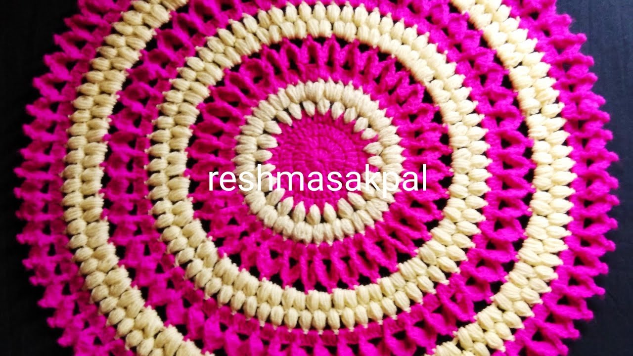 #crochet#thalpose#pattern#34#लोकारीचा#रुमाल कसा विणायचा