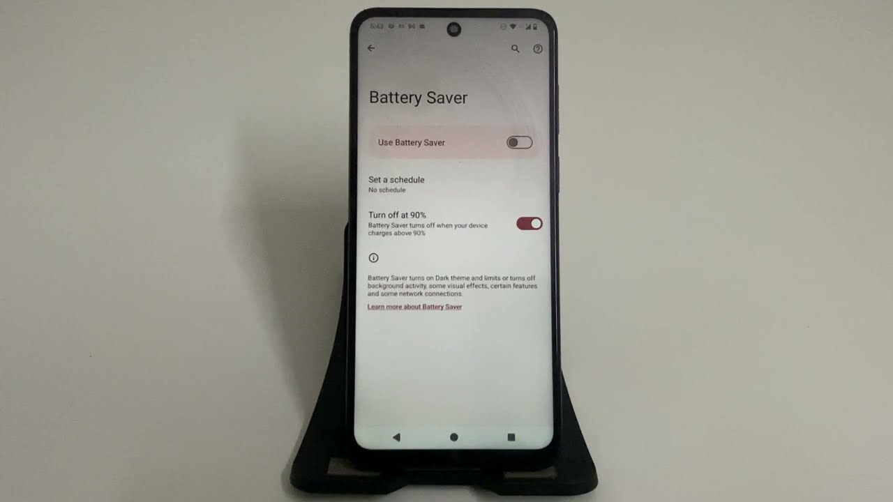 How to Enable or Disable Battery Saver on Moto G13 | Battery Saver Settings