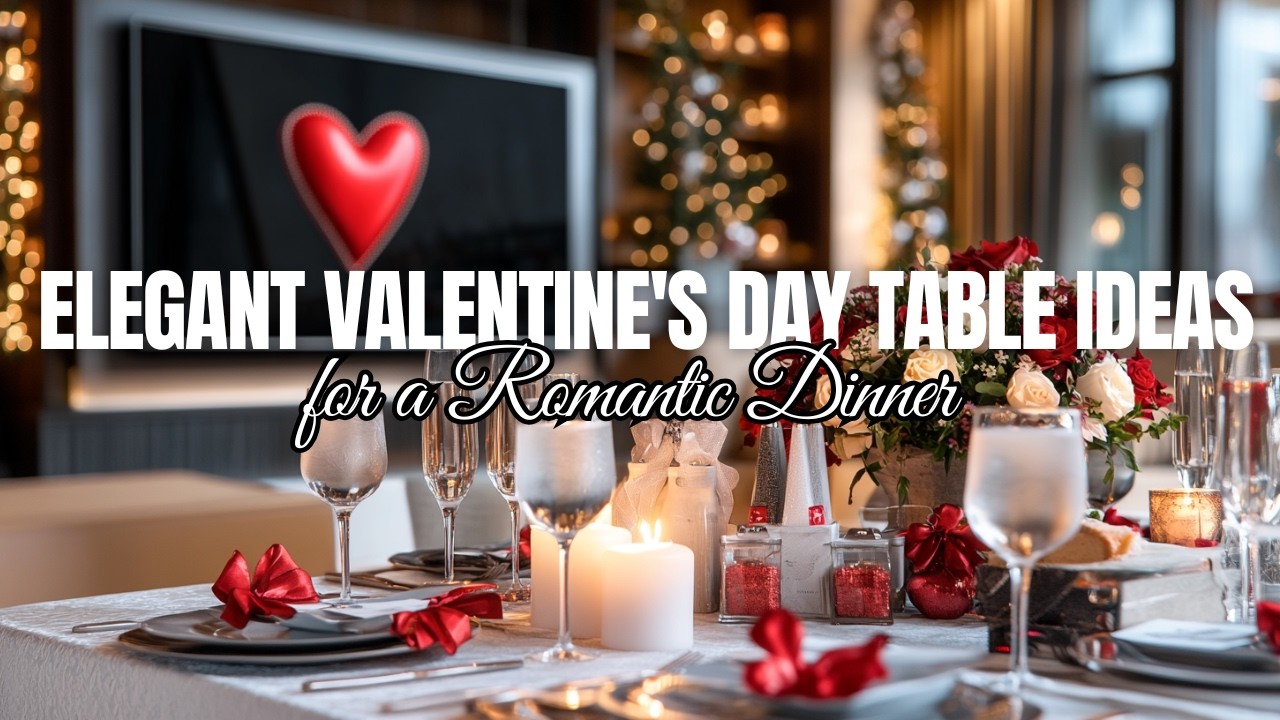 Elegant Valentine's Day Table Setting Ideas for a Romantic Dinner
