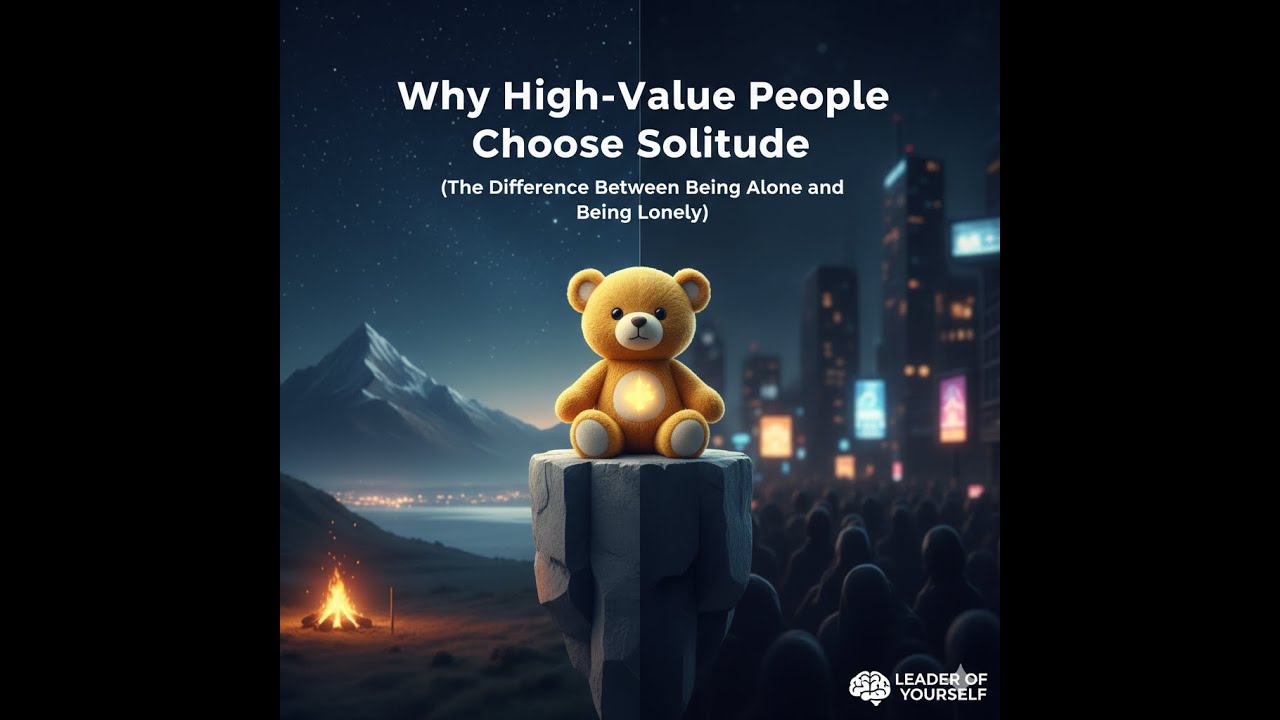 Why High-Value People Choose Solitude (The Difference Between Being Alone and Being Lonely)