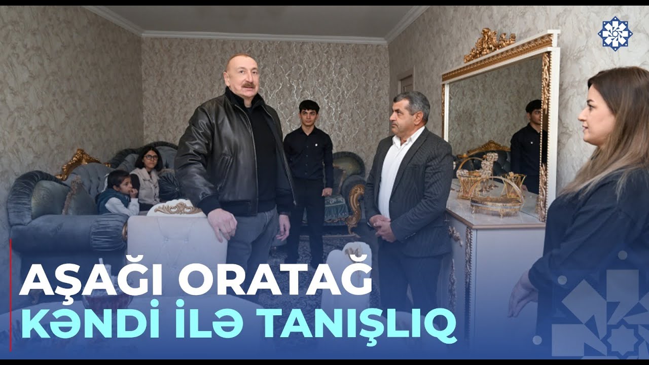 Prezident İlham Əliyev Ağdərə rayonunun Aşağı Oratağ kəndində görülmüş işlərlə tanış olub