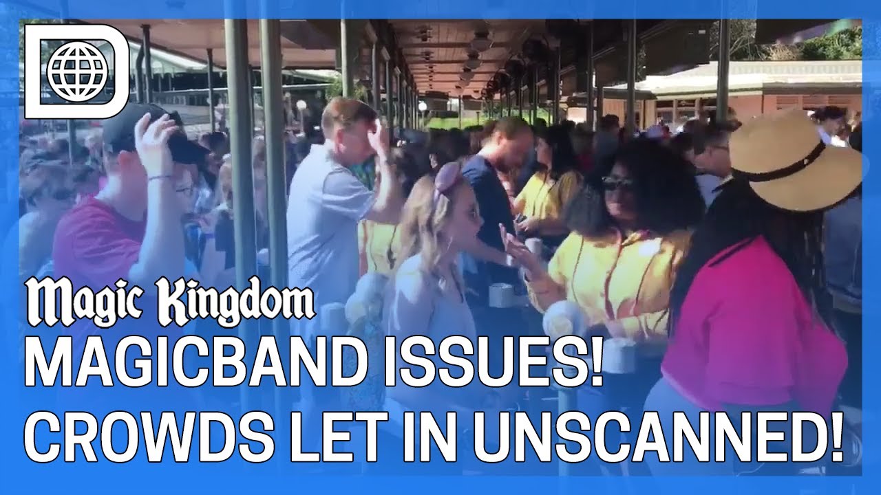 Massive Crowd Enters Magic Kingdom Without Scanning MagicBands Due to Technical Difficulties