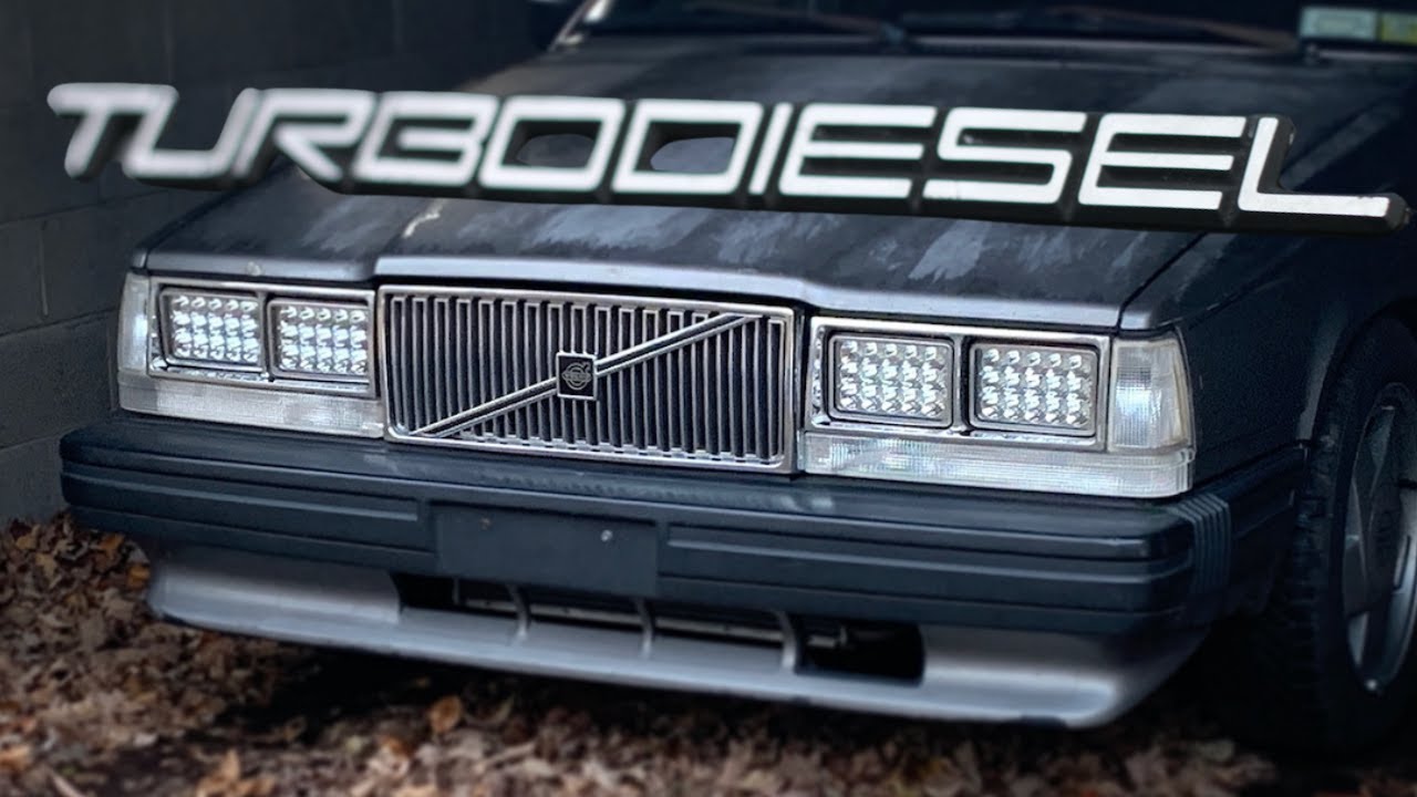 Volvo 740 D24T Straight Pipe Cold Start and Cruise