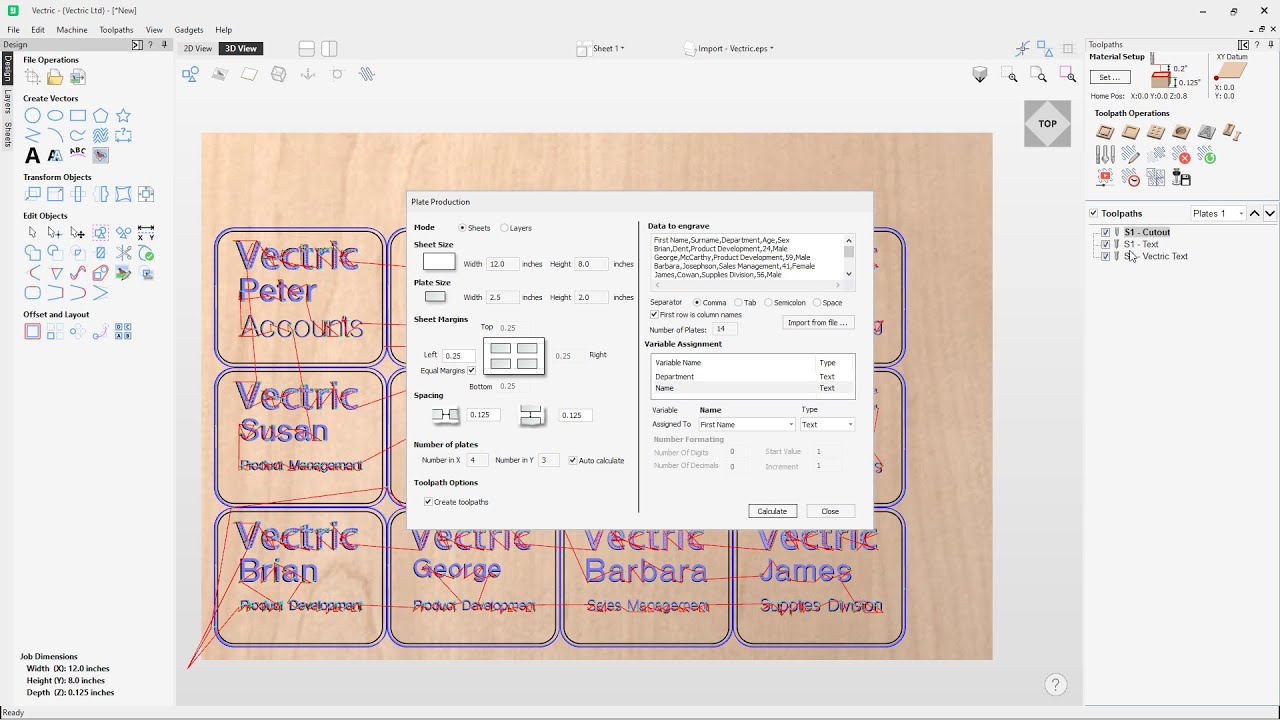 How to use the plate production tool | Offset and Layout Tools | V12.5 Tutorials