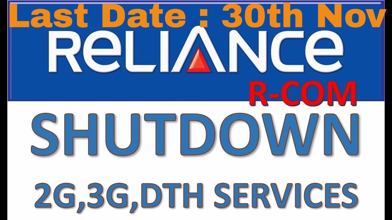 Reliance Communications -  RCom Shutting Down | Rcom 2G / 3G DTH Services Shutting Down | Rcom News