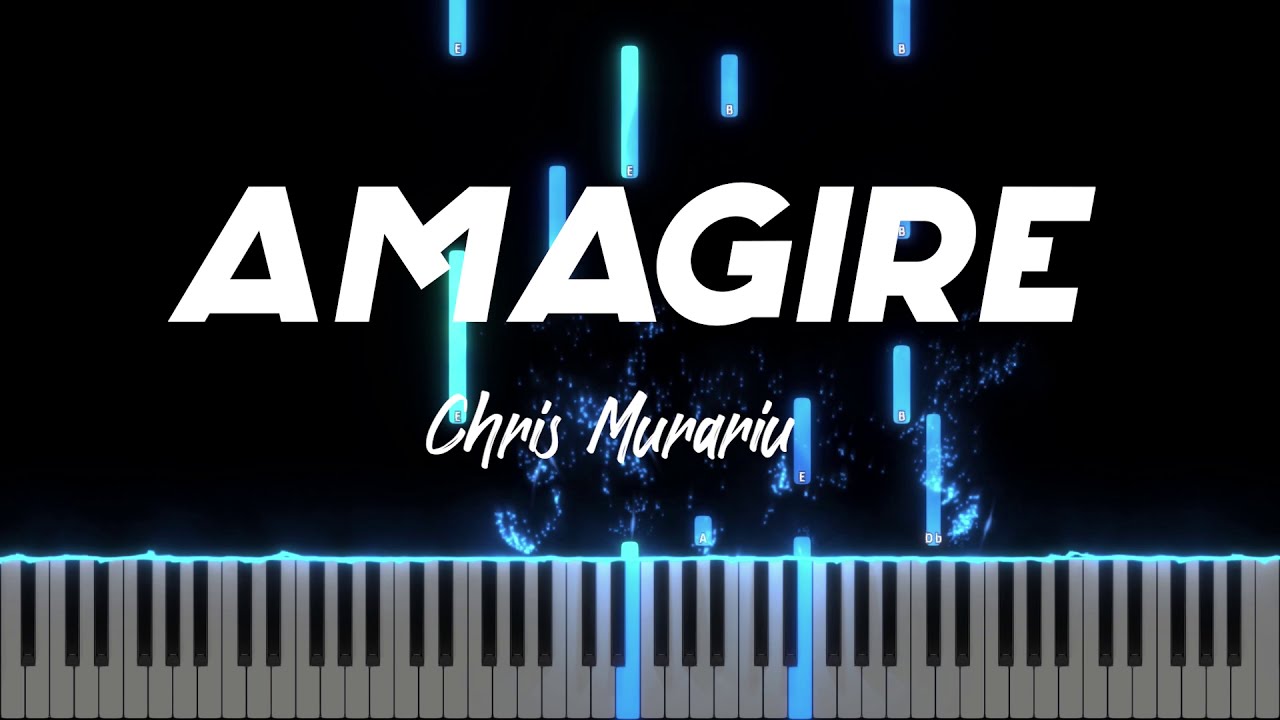 Amăgire - Chris Instrumental Pian - Negativ Pian - Tutorial