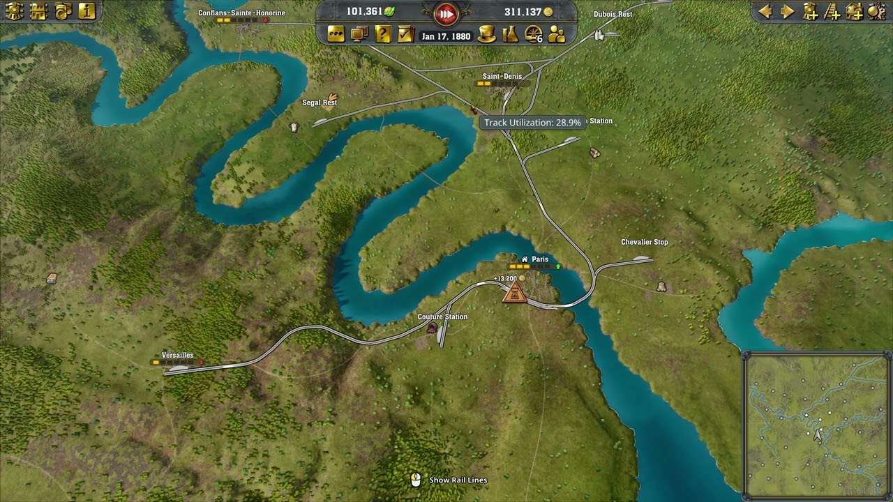 Railway Empire 2 - La Dame de Fer - Part 1 - On a Light French Railway - No Commentary