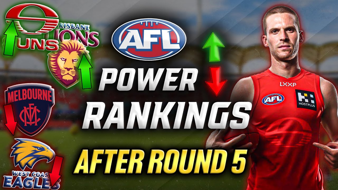 RANKING AFL Teams After Round 5 | Power Rankings 2025