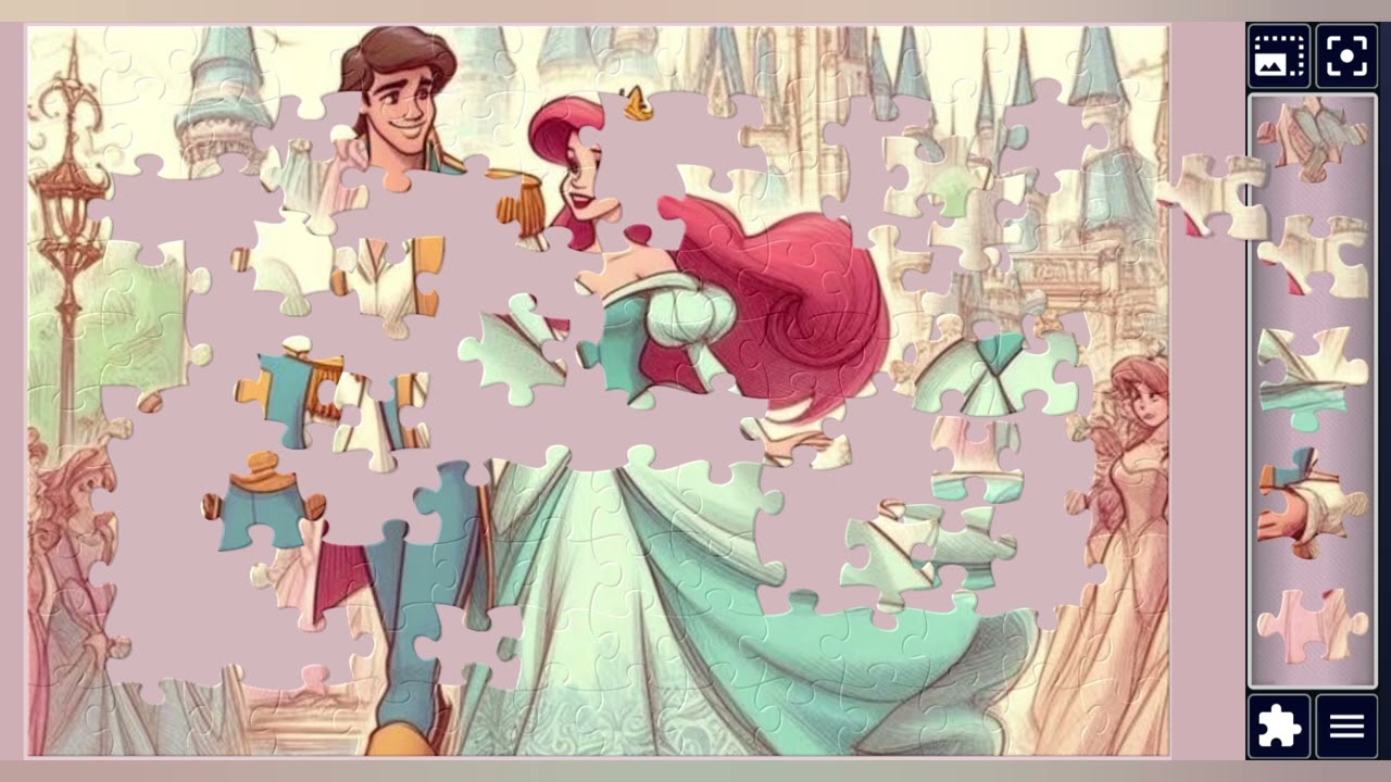 A Royal waltz:Princess & prince at the Castle Ball✨️👑💃🕺🏰✨️🪄//jigsaw puzzles🧩//jigsaw puzzles Art🧩🧩//