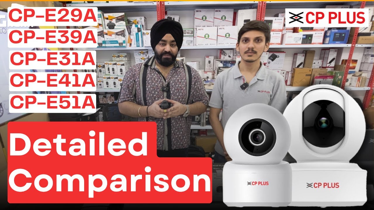 CP Plus Wi-Fi Cameras Detailed Comparison | E29A | E39A | E31A | E41A | E51