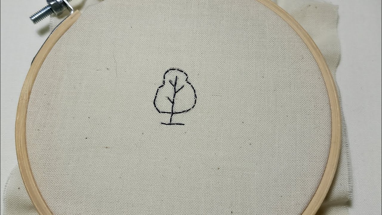 Bordar árbol 🌳 súper Fácil y rápido.