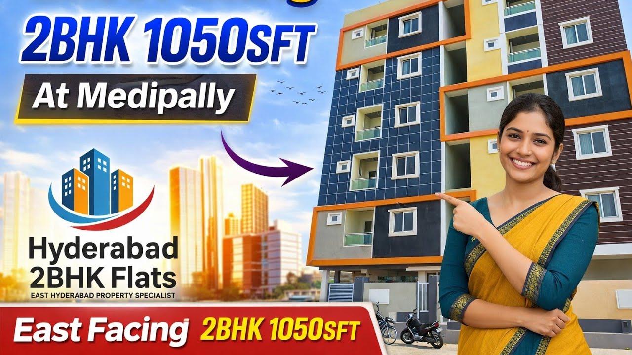 East Facing 2BHK Flat | 1050 SFT | Medipally Hyderabad | ₹48 Lakhs