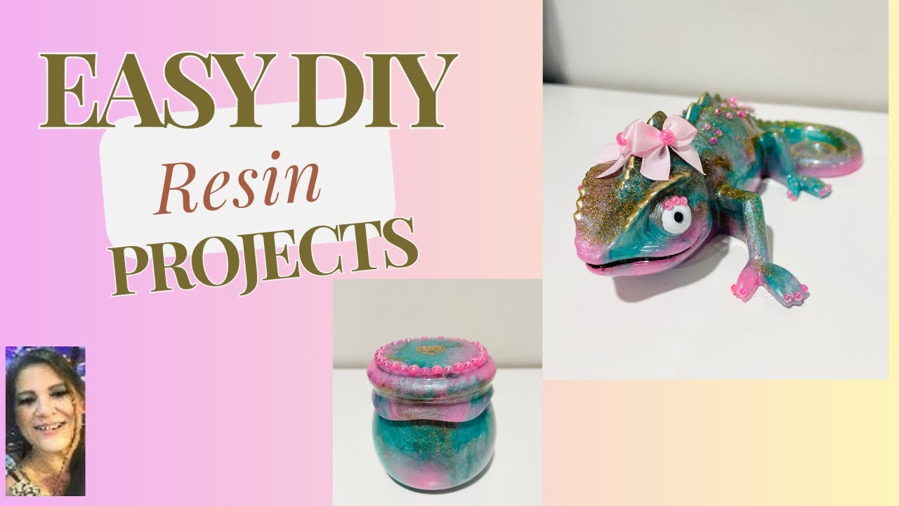 DIY Super Cute Resin Chameleon and Jar @LETSRESIN 
