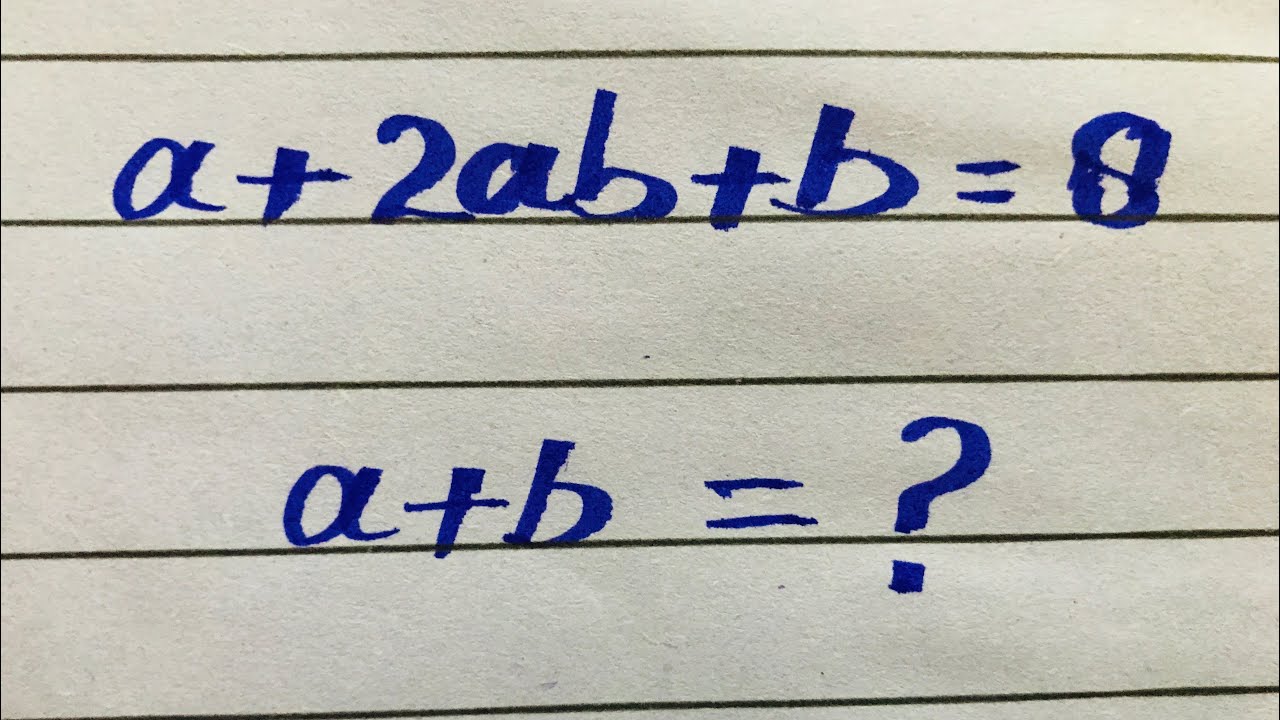 Maths Olympiad | A tricky maths Olympiad question | Algebra problem |