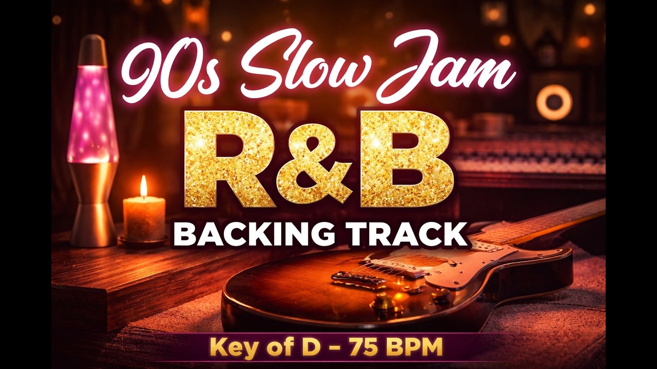90s Slow Jam RnB Backing Track (Key of D – 75 BPM)