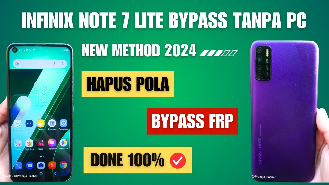 Hapus Pola Dan Bypass Frp Infinix Note 7 Lite
