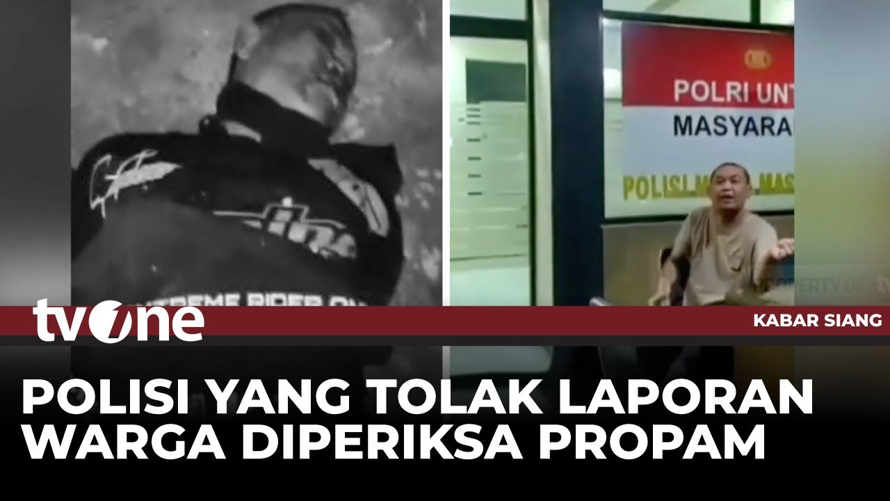 Kapolres Metro Bekasi: Oknum Petugas Tolak Laporan Warga Diperiksa di PMJ | Kabar Siang tvOne