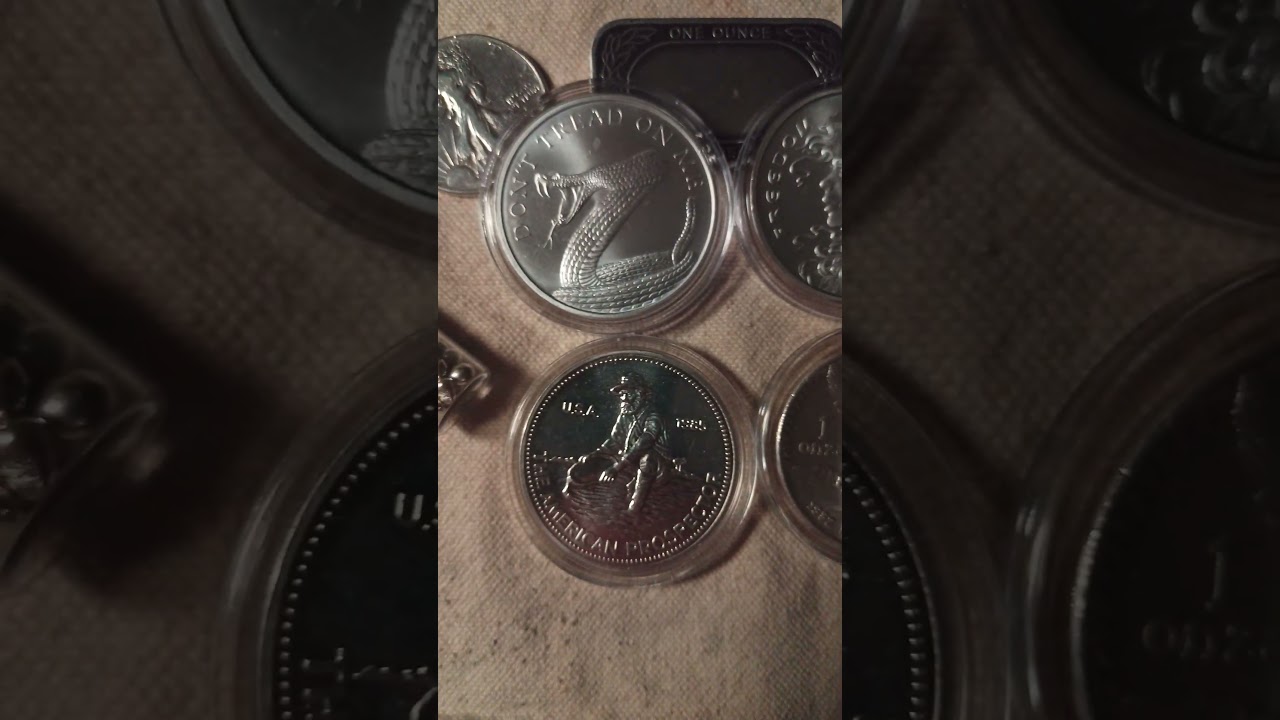 1 oz Silver Bullion Rounds. #silverbullion #bullion #silvercoins #silver #money