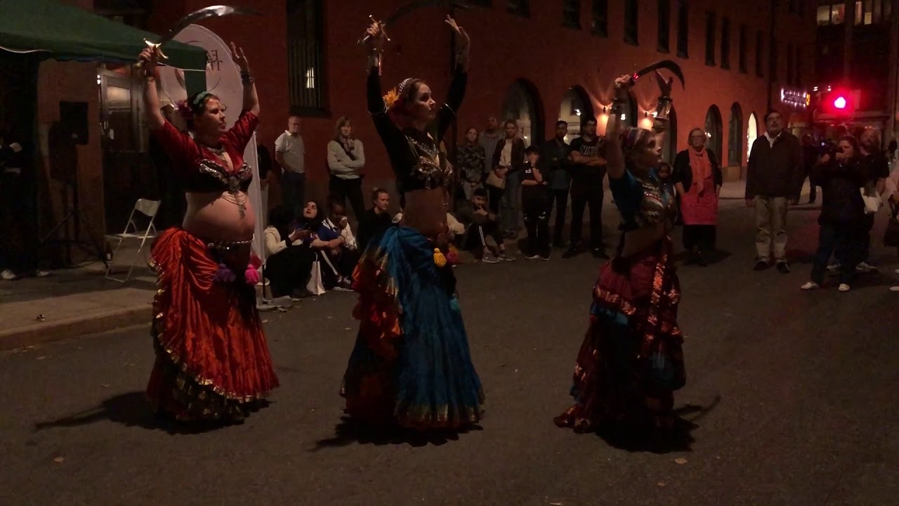 Globalen 2nd, part 2, UTBC Kulturnatten-18. ATS/FCBD Style w Tambourines & Sword