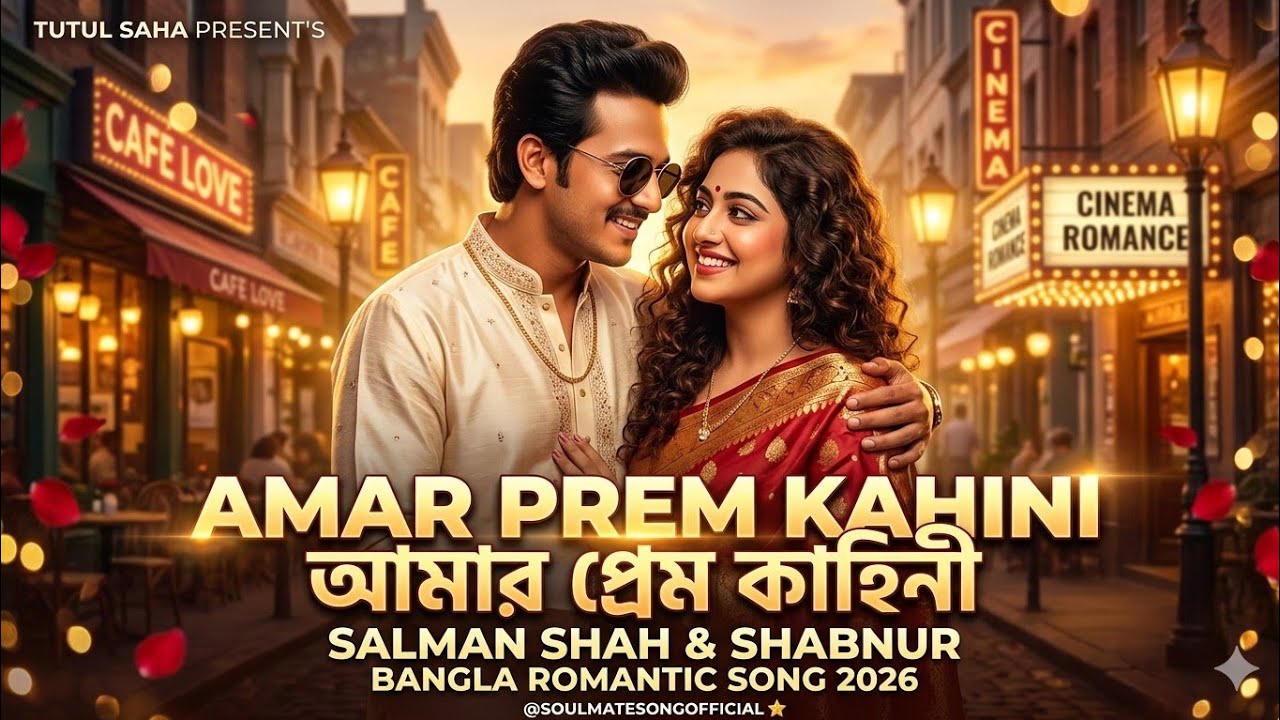 আমার প্রেম কাহিনী 💕 Salman Shah & Shabnur | হৃদয় ছুঁয়ে যাওয়া রোমান্টিক গান | Lyrical Video