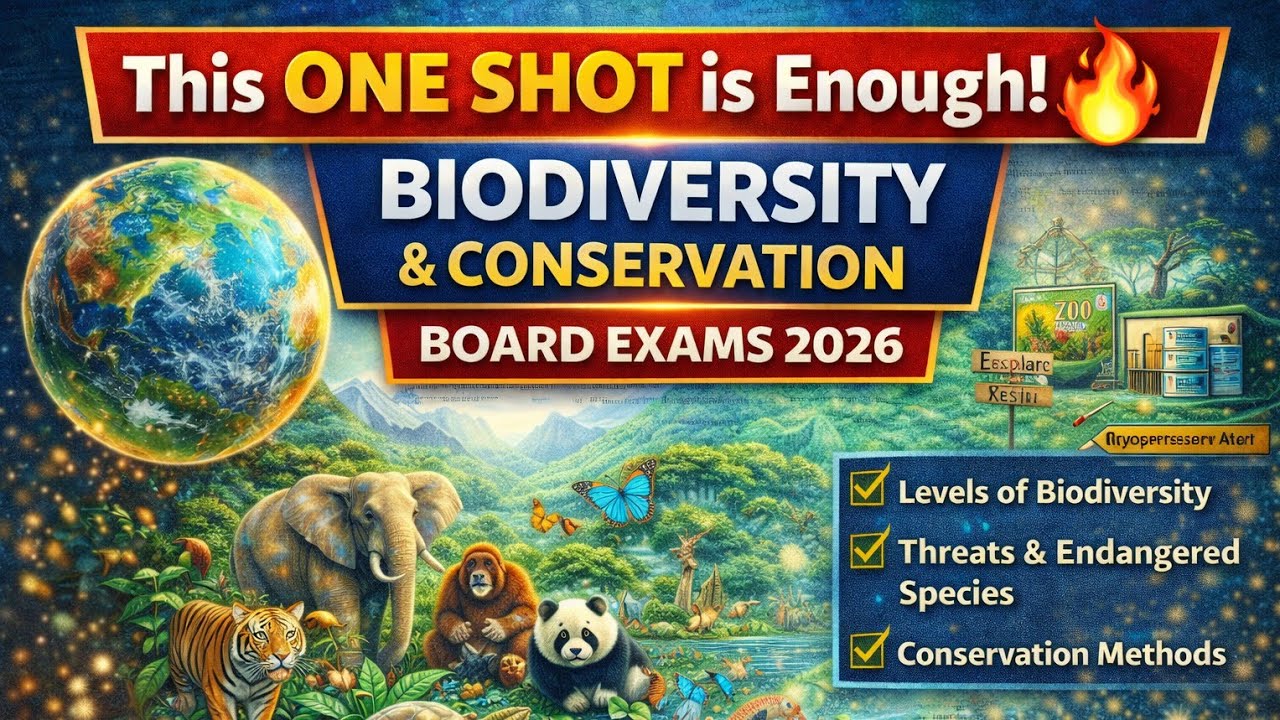 🔥 This ONE SHOT is Enough! 🌍 Biodiversity and Conservation | BOARD EXAMS 2026