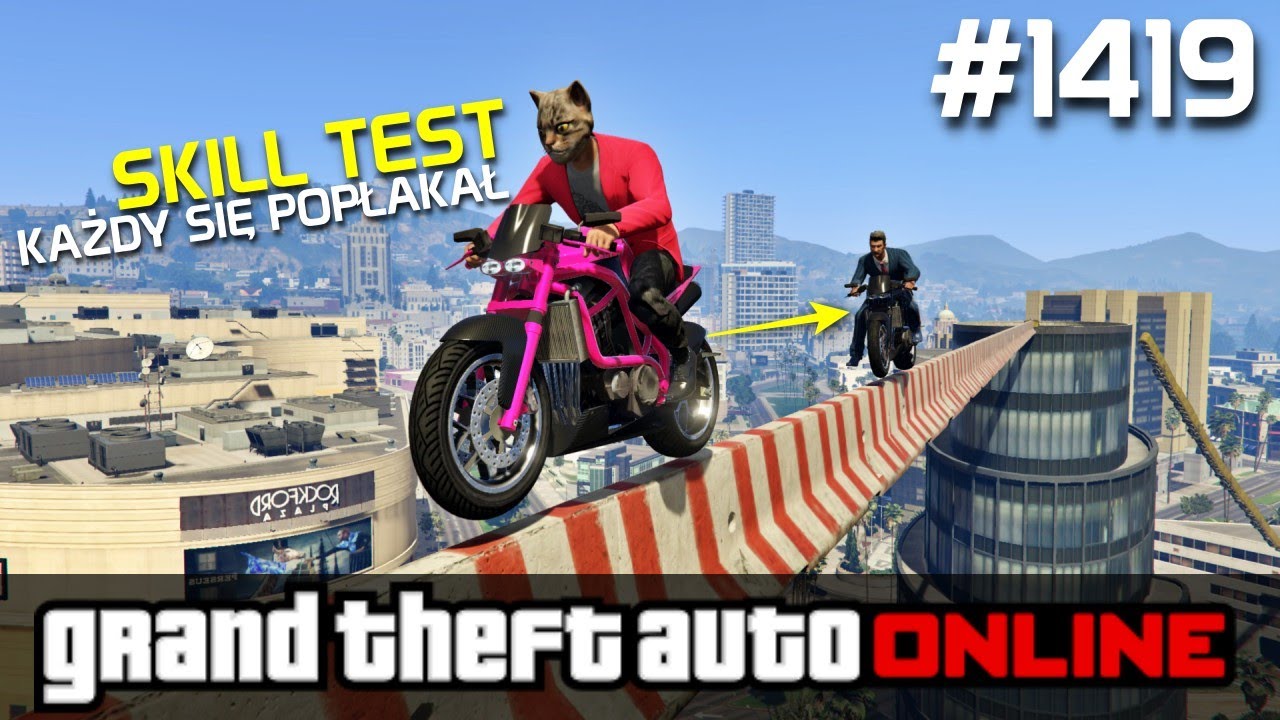 GTA 5 PC Online Po Polsku [#1419] SKILL TESTY - Każdy się POPŁAKAŁ... /z Bertbert & Skie