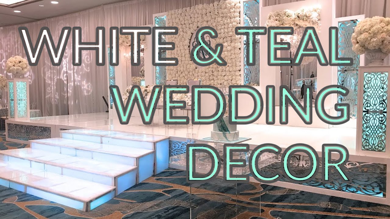 Wedding Decor - White & Teal