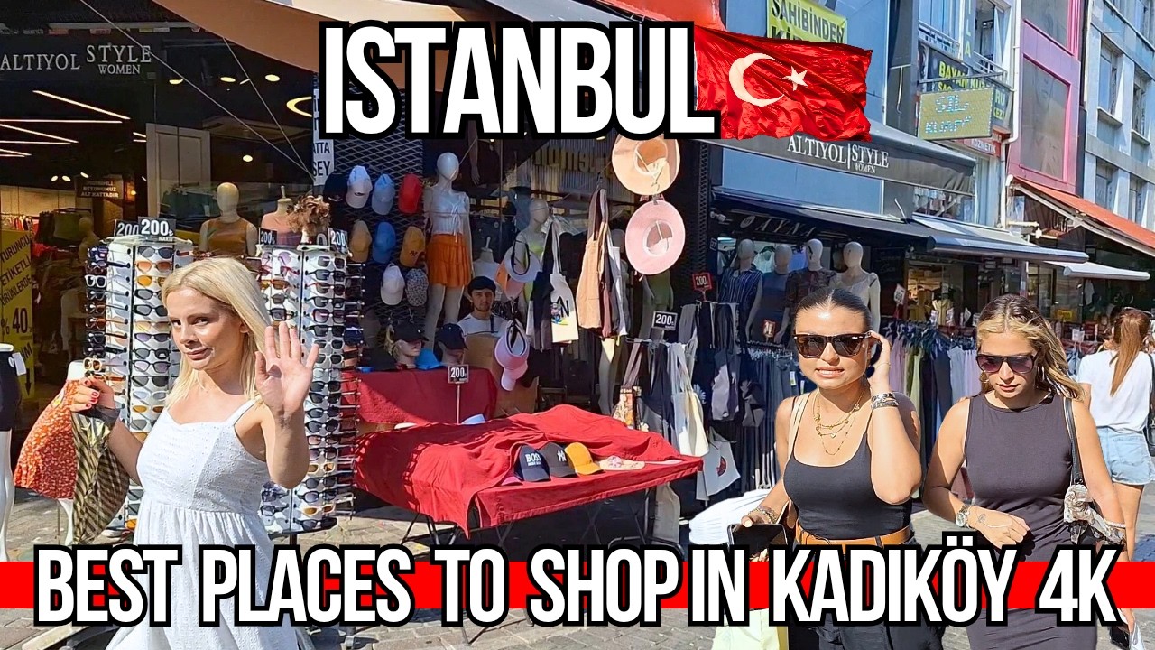 🇹🇷 Istanbul 4K Walking Tour 2025 | Best Places to Shop & Visit in Kadikoy | Bahariye Street & &Ccedil;ilek