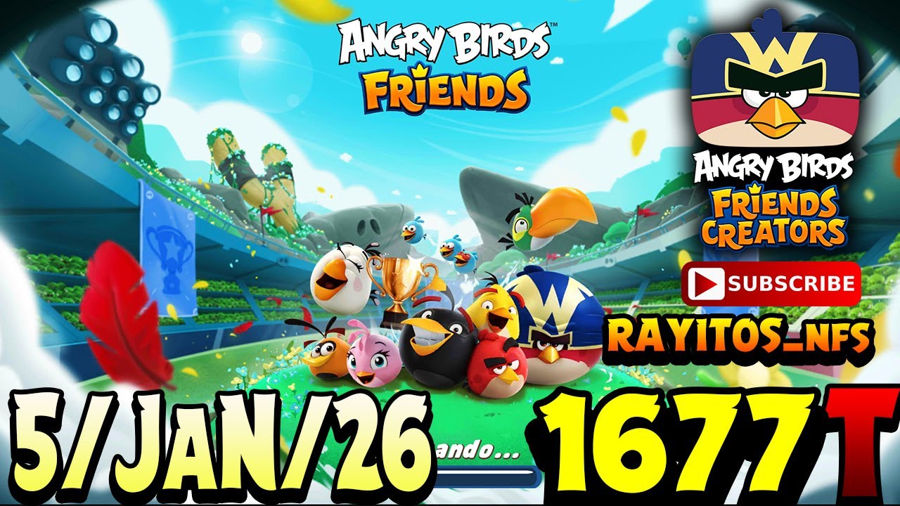 Angry Birds Friends All Levels Tournament 1677 Highscore POWER-UP walkthrough