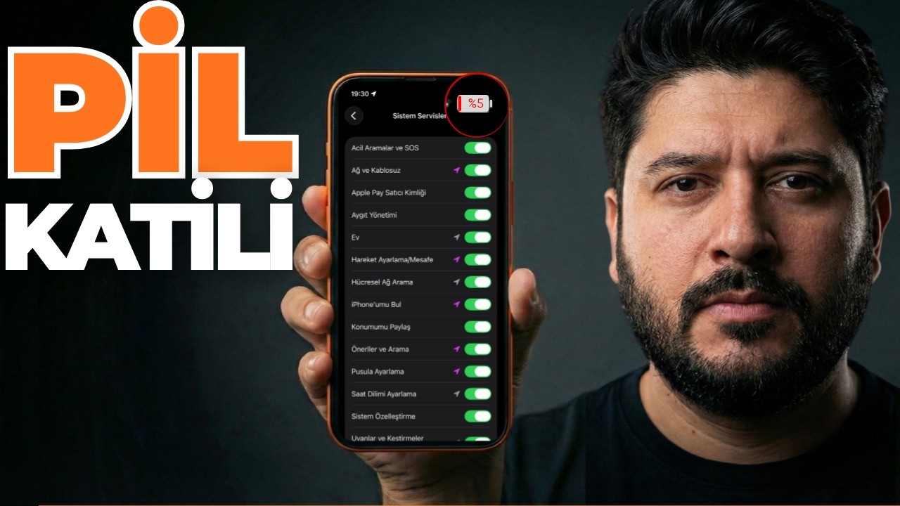 iPhone’da Gerçek Pil Katilleri (Kapatmazsan Şarj Dayanmaz)