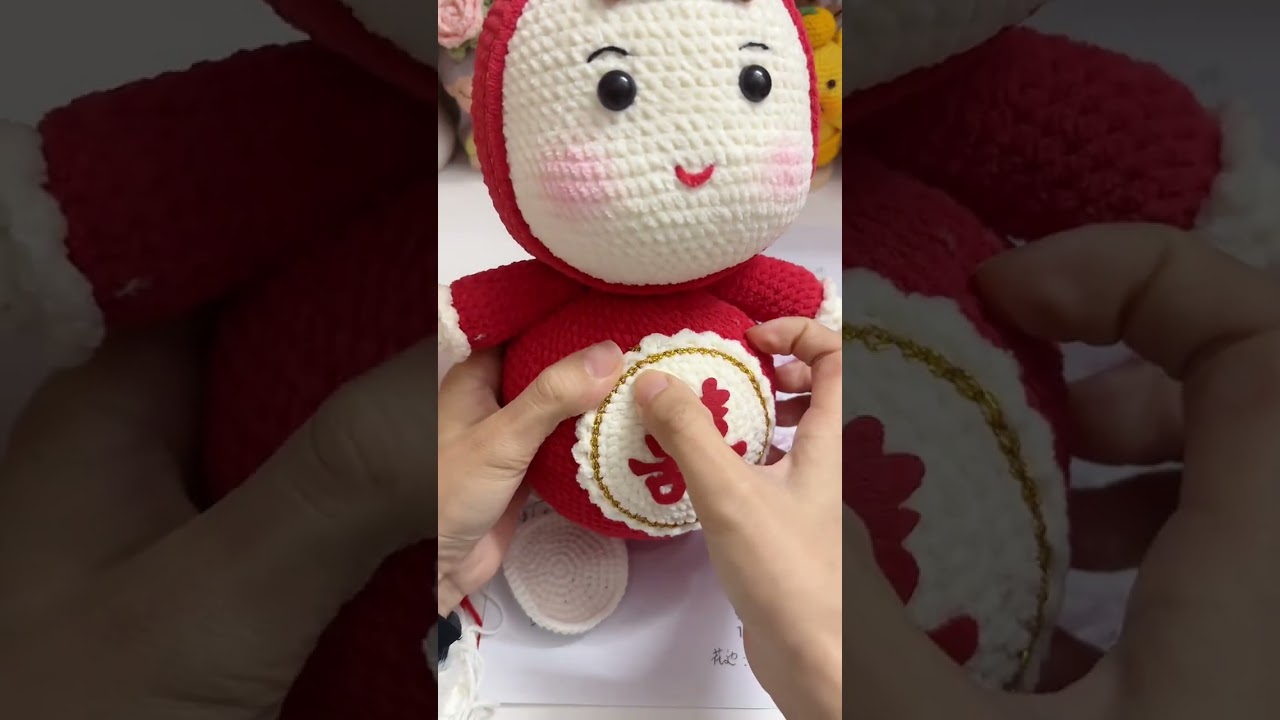 Hand-crocheted wedding bed dolls#Zero-basis teaching of hand weaving#diy by hand#Gift