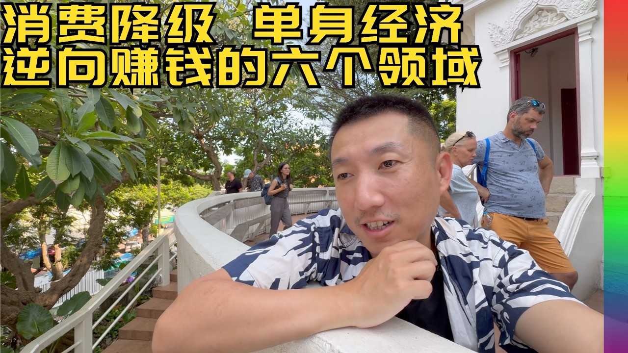 谈谈六个消费低迷和单身经济下更易赚钱的领域,涉及旅游,教培,房产,卖货和餐饮等, 游曼谷名人博物馆和金山寺有感【北同】