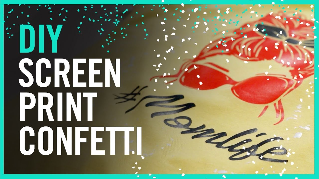 How To Make Screen Print Confetti | Screen Printed Transfers