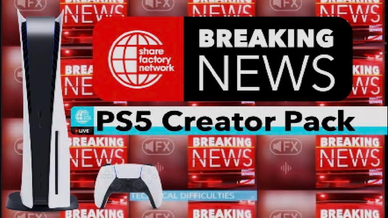 PS5 Sharefactory Studio Creator Pack - Breaking News