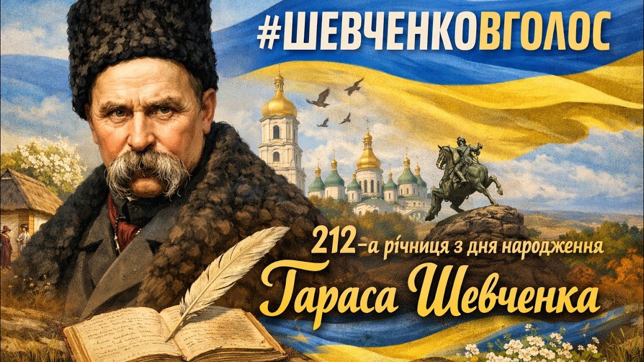 КГ №87: Міський флешмоб«#ШевченкоВголос» присвяченого 212-й річниці від дня народження Т.Шевченка