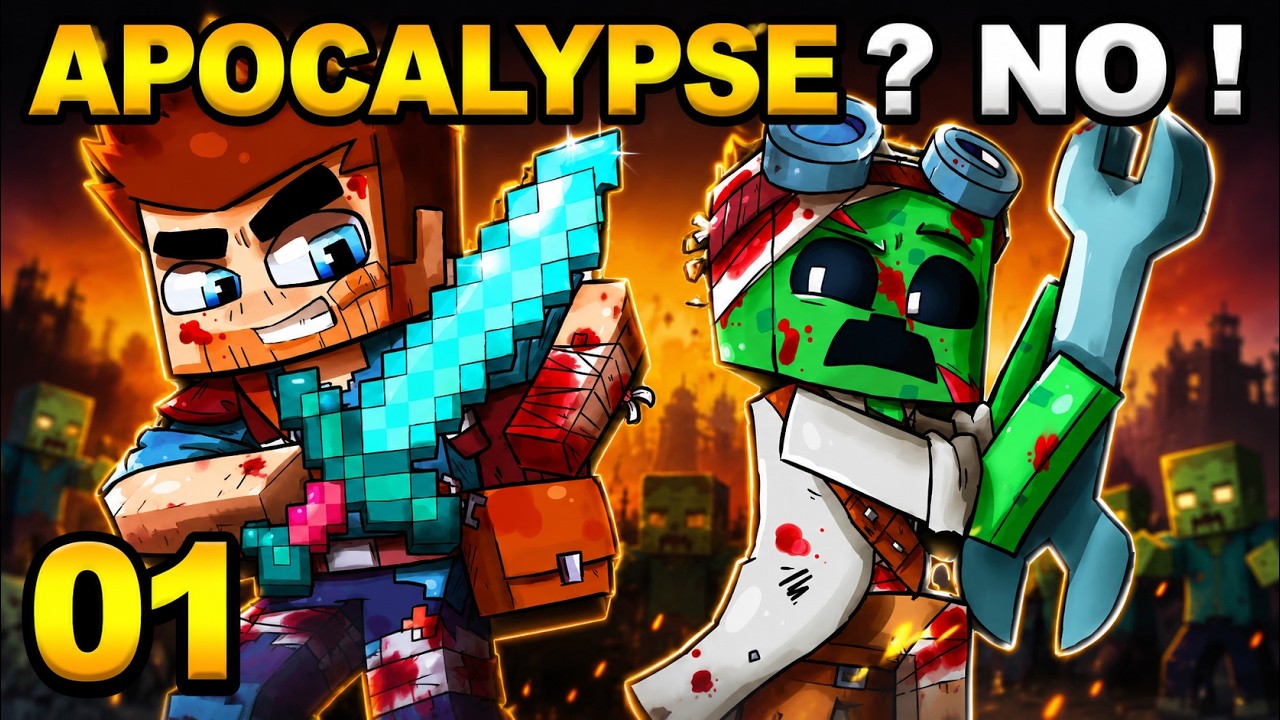 Minecraft - APOCALYPSE ? NO ! #01 : Survivre en Terre Hostile !