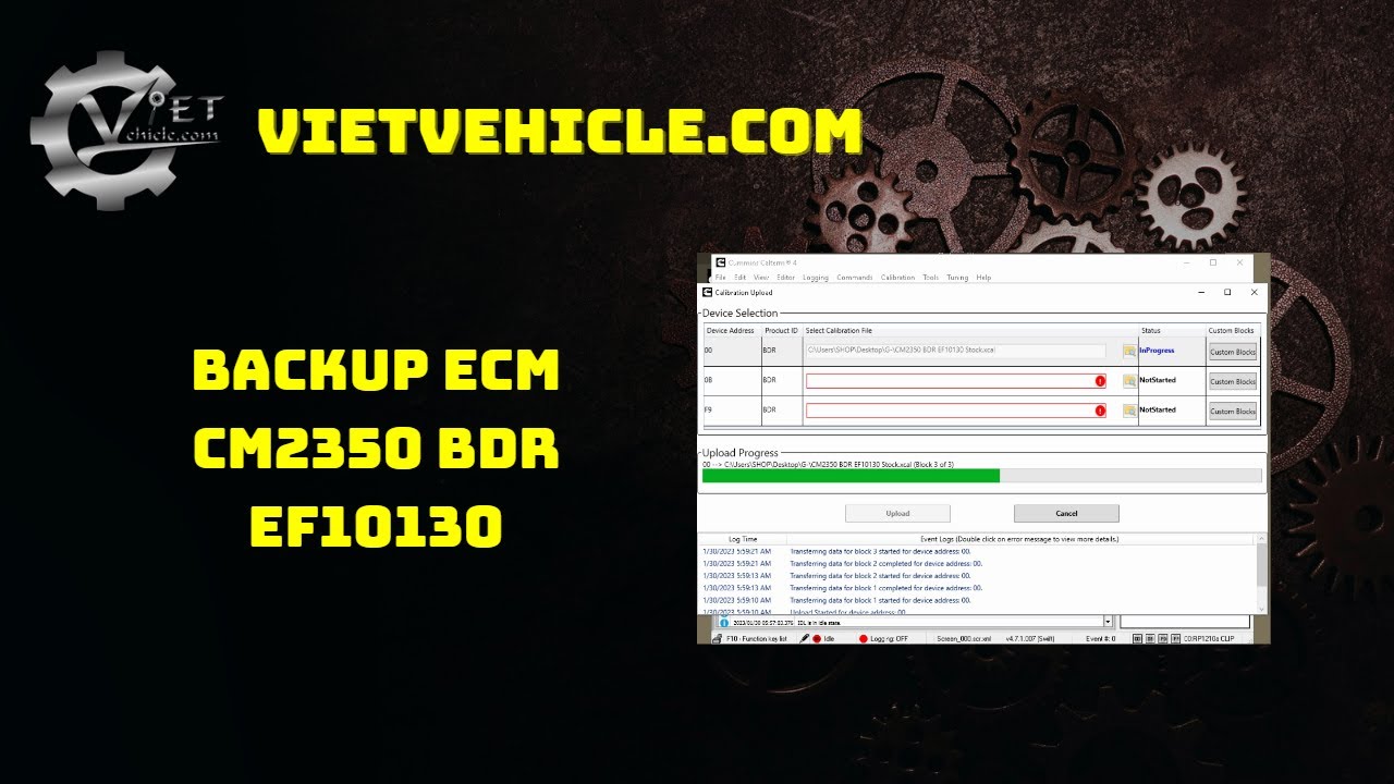 Backup ECM CM2350 BDR EF10130