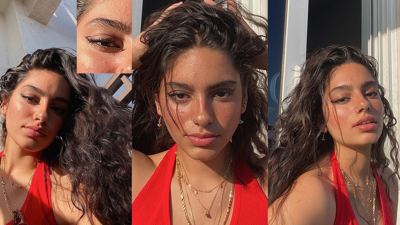 a very chaotic grwm | Heatless Curls, Fun Eyeliner, Dinner Outfit, Dumb Vlog...