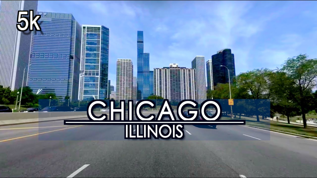 【5k】Downtown Chicago Illinois Driving Tour (55 minutes) | 5k l UHD 5k